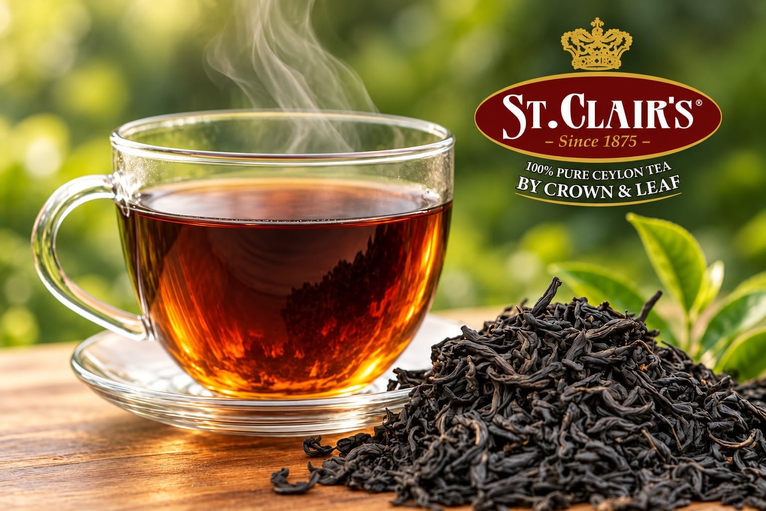 Black tea flatlay